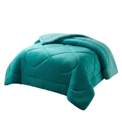 GENERICO - Plumon Cobertor Invierno 1.5 Plazas Interior Chiporro Plush Premium Liso