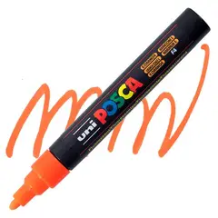 UNI POSCA - Marcador Acrílico Naranja Fluor 5M POSCA