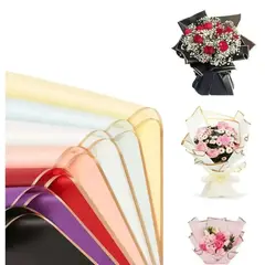 GENERICO - 140 Hojas De Papel Celofán Coreano Ramos Y Arreglos Florales