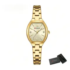 CURREN - Reloj Para Mujer Acero Inoxidable Cuarzo 9112+ Caja