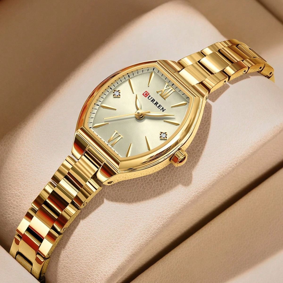 CURREN - Reloj Curren Para Mujer Acero Inoxidable Cuarzo 9112+ Caja