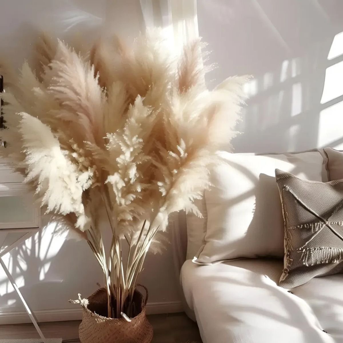 GENERICO - 10 Ramillete De Pampas Naturales O Colas Zorro Decoración