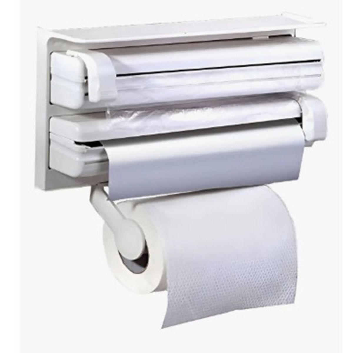 GENERICO - Porta Rollo Toalla Nova Triple Dispensador Cocina.