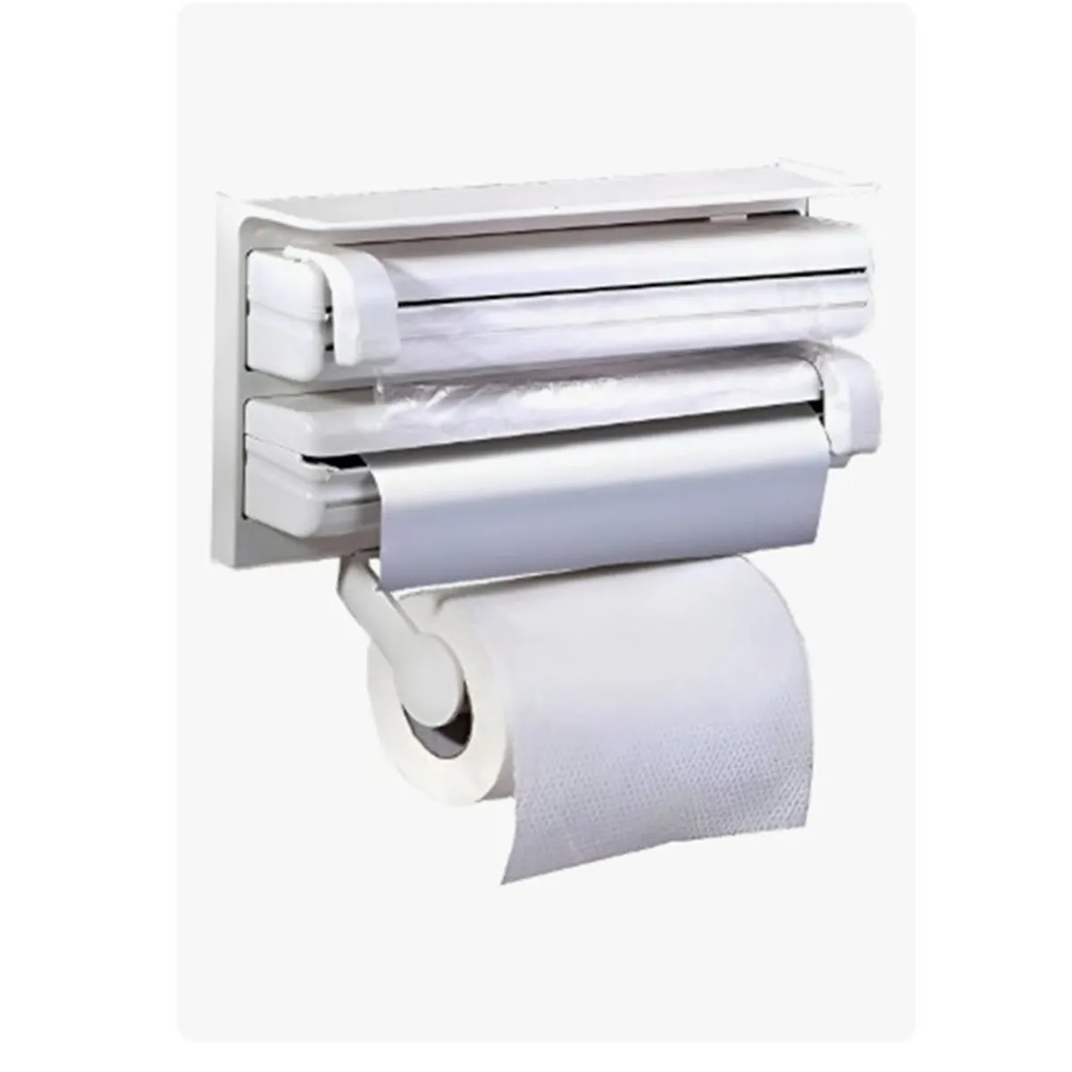 GENERICO - Porta Rollo Toalla Nova Triple Dispensador Cocina.