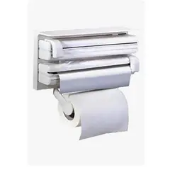 GENERICO - Porta Rollo Toalla Nova Triple Dispensador Cocina.