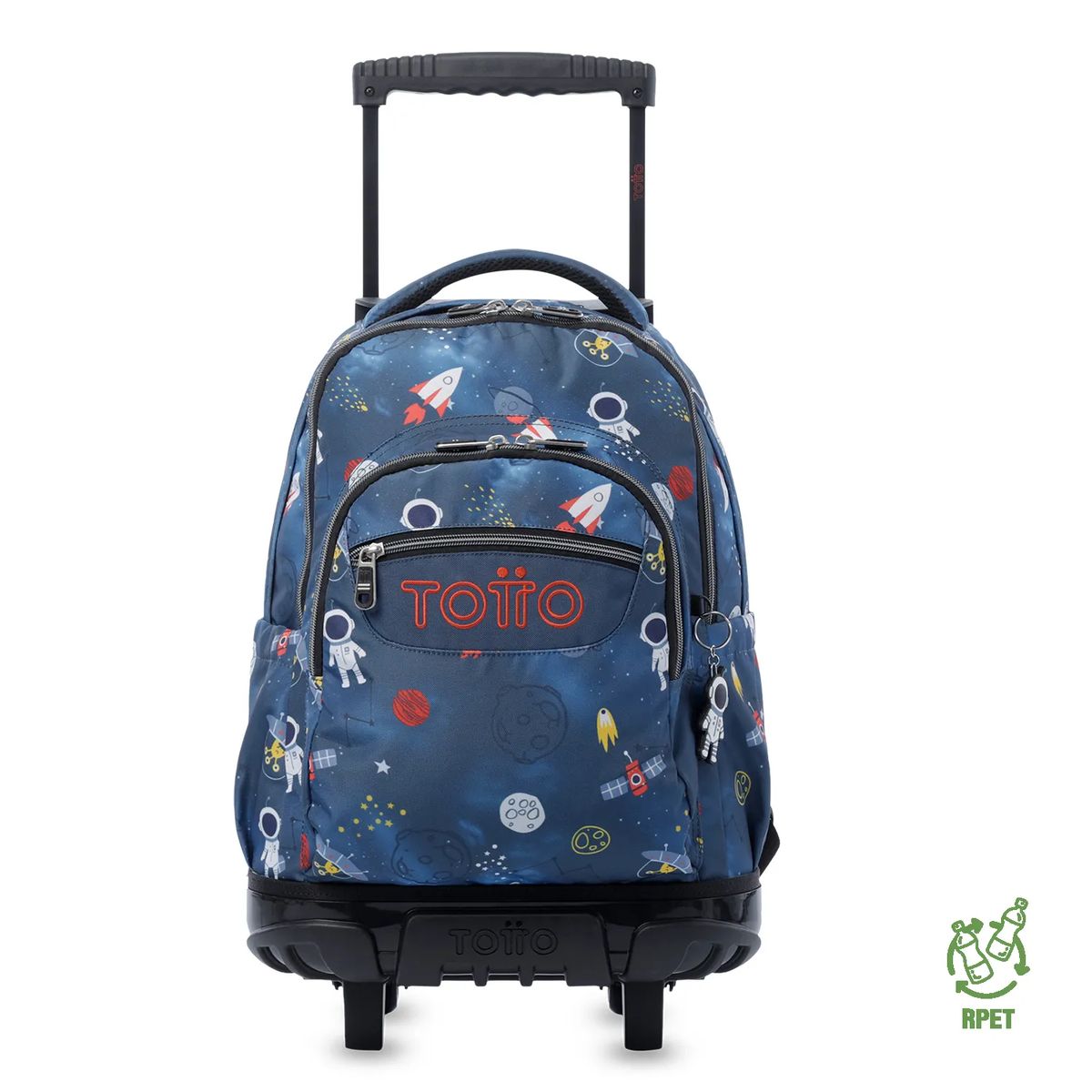 TOTTO - Morral Mochila Con Rueda Bomper Renglon Totto