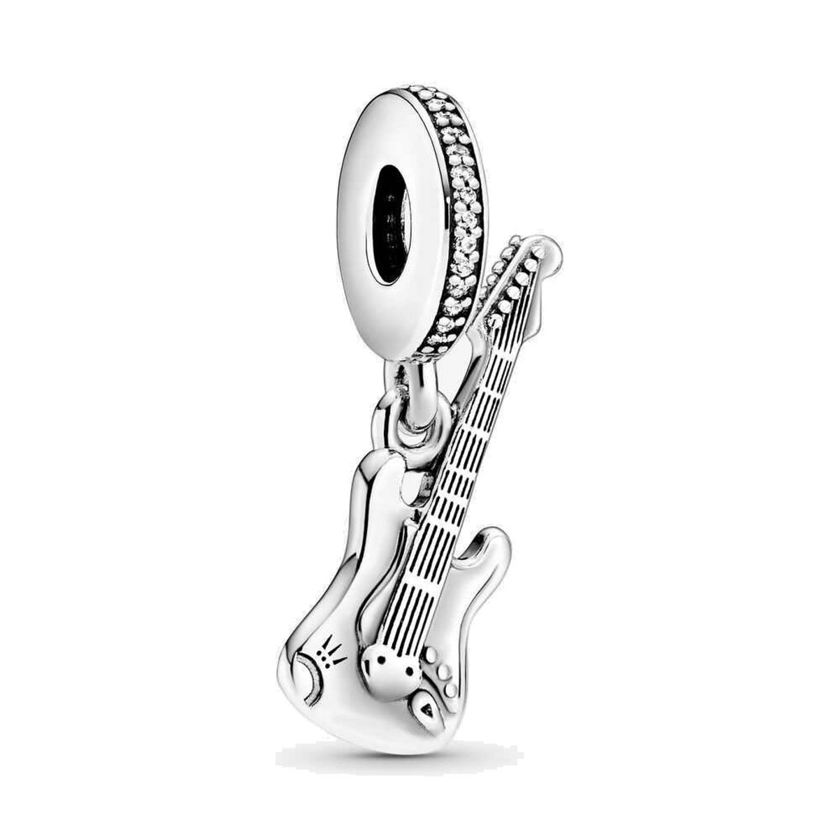 TODOJOYAS - Charm Dije Plata 925 Guitarra Eléctrica