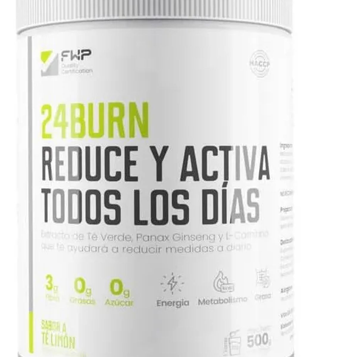 GENERICO - 24burn termogenico sabor limon FWP 500mg