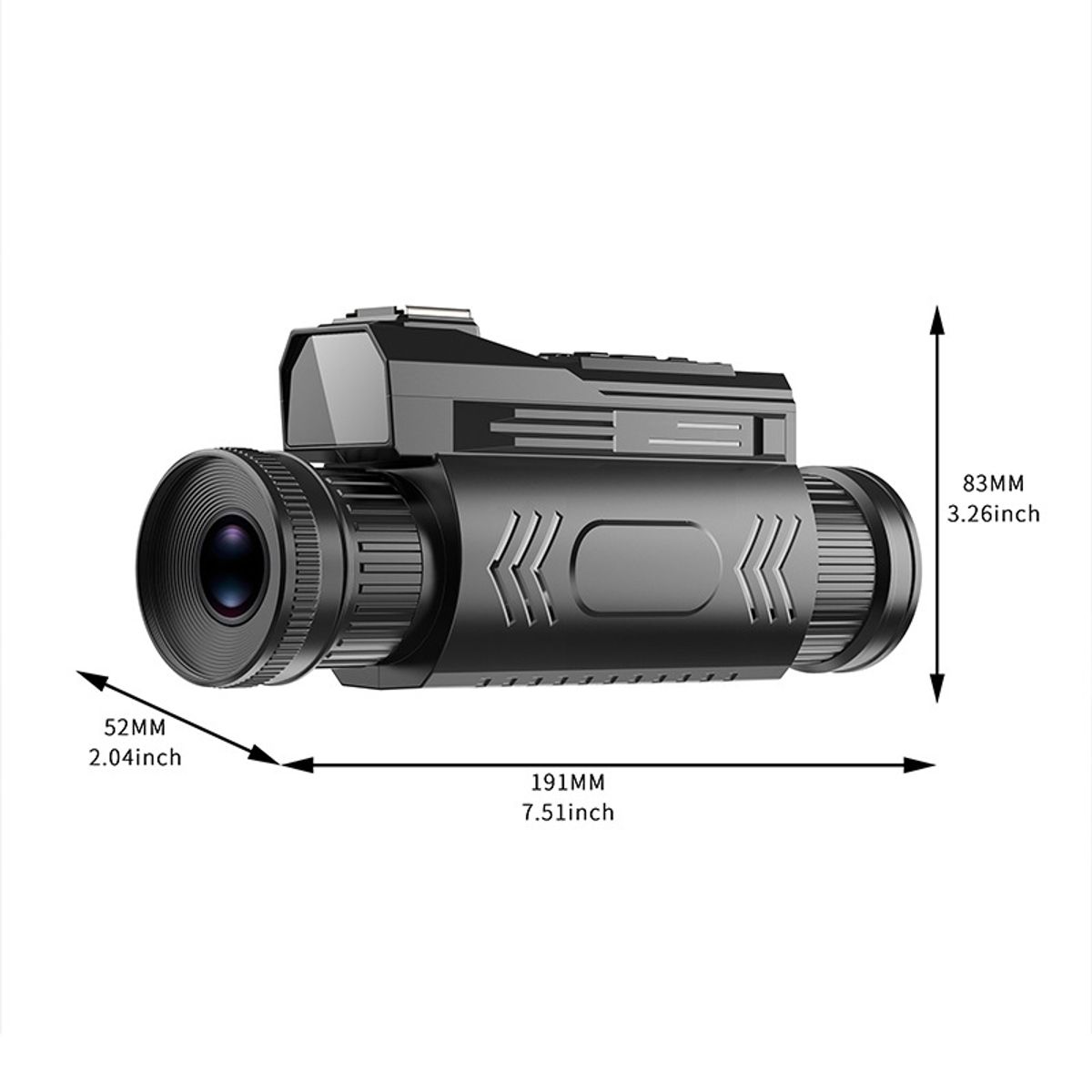 PUREPOWER - Binoculares Monoculares Infrarrojos 4K HD de Campamento, con Zoom de 28X, Soporte WiFi