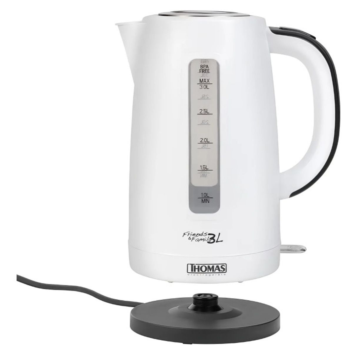 THOMAS - Hervidor de Agua Eléctrico Thomas TH-4351 3 L Blanco
