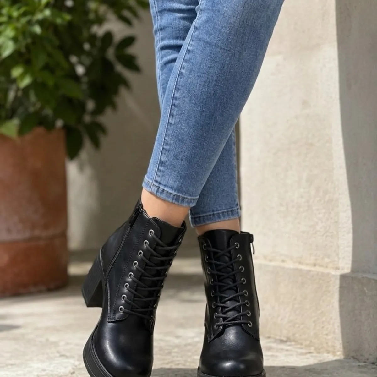 SNOOPY - Botin  Mujer Taco medio con Plataforma  M651