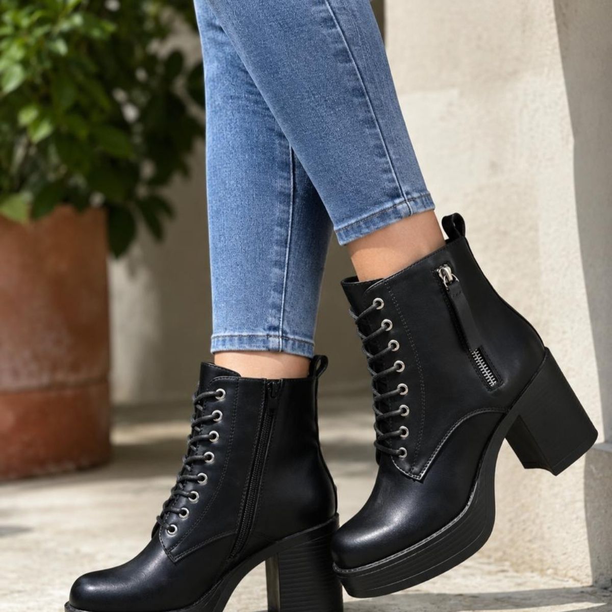 SNOOPY - Botin  Mujer Taco medio con Plataforma  M651