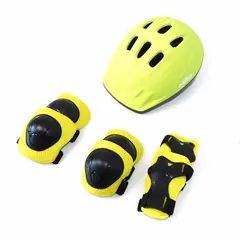 ONWHEELS - SET CASCO Y PROTECCIONES OW INFANTIL AMARILLO