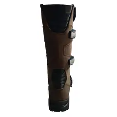 GENERICO - Botas Moto Adventure INTRO 205 Brown Caña Alta Cuero Touring Enduro