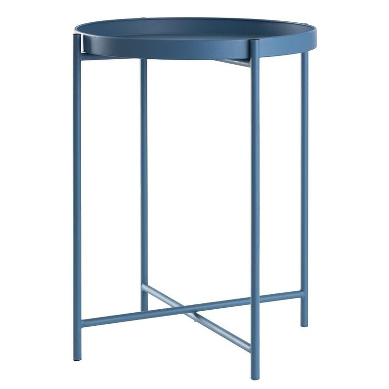 URBAN PRODUCTS - MESA METALICA LATERAL AZUL 38X50CM