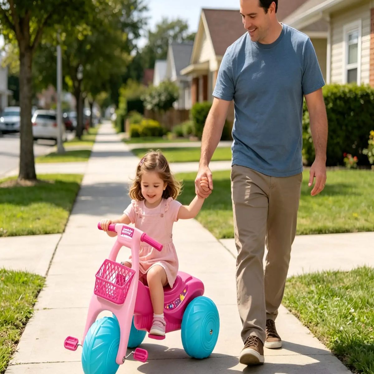 GENERICO - Moto Infantil Lunar Seguridad y Diversión en Tres Ruedas