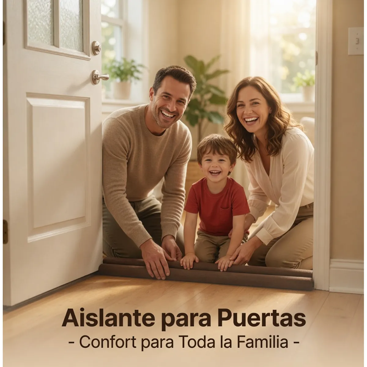 MOVI - Burlete Mágico para Puertas y Ventanas - Aislante Adhesivo 5 Metros contra Frío, Ruido y Polvo