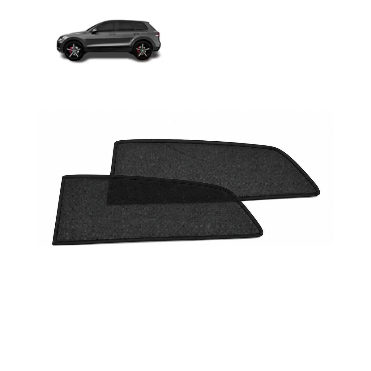GENERICO - Malla Protectora Trasera Para Ventanas Suvcamionetas Par