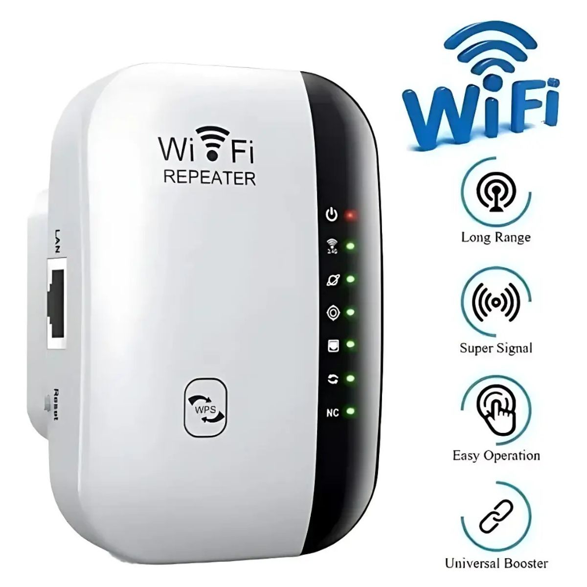 MOVI - Repetidor Amplificador de Señal WiFi de Alta Velocidad Extensor Inalámbrico Portátil