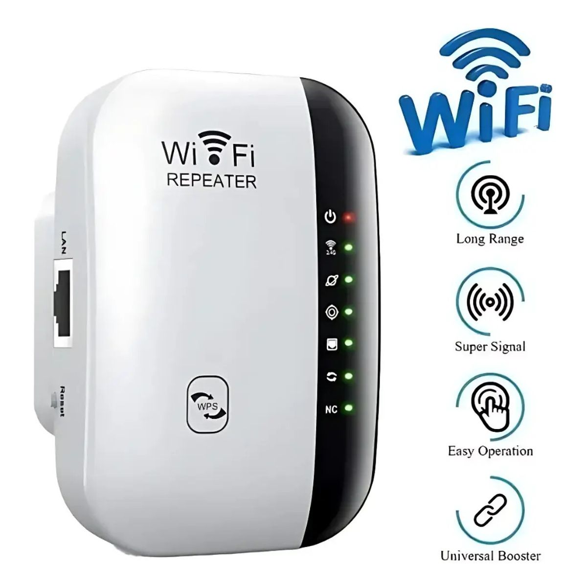 MOVI - Repetidor Amplificador de Señal WiFi de Alta Velocidad Extensor Inalámbrico Portátil