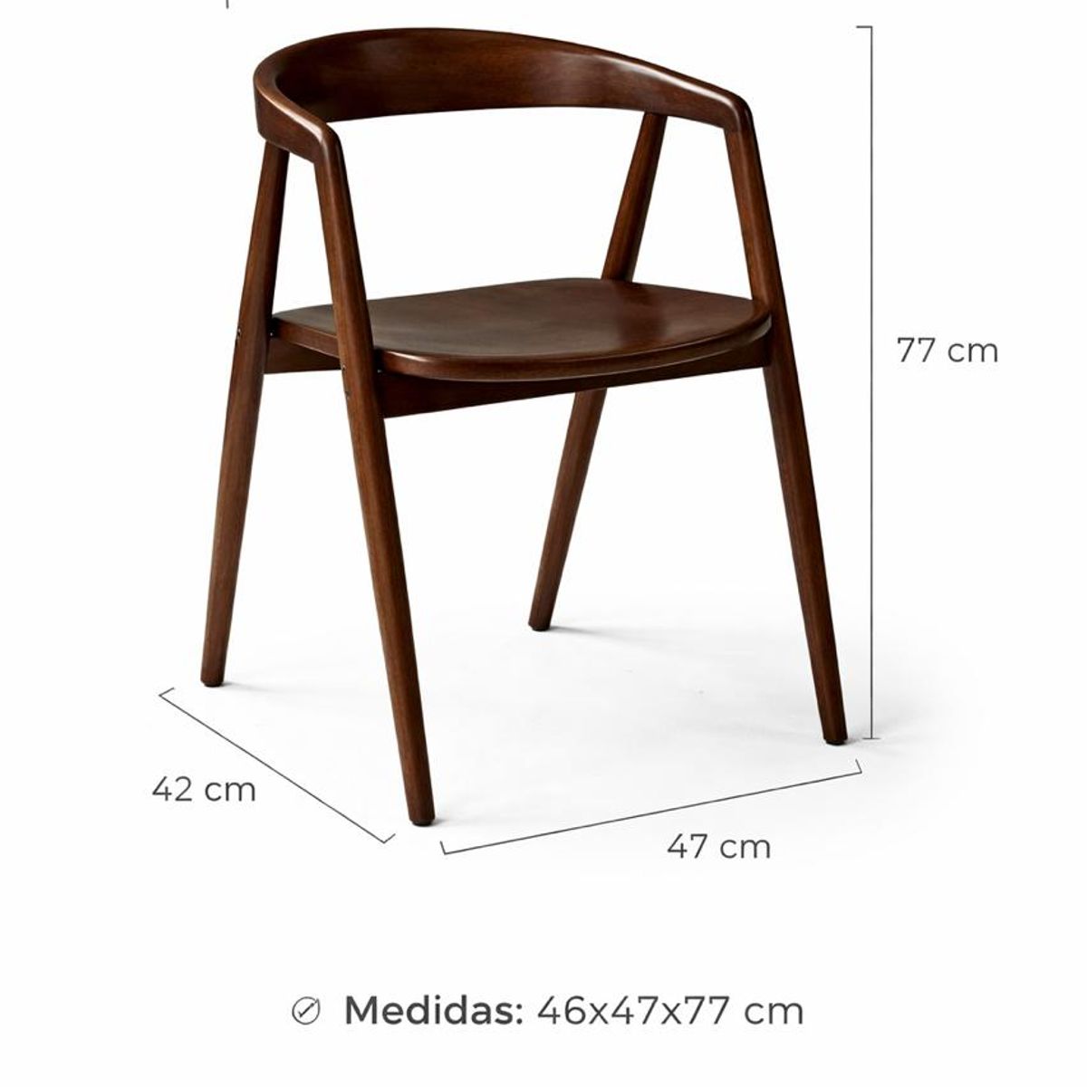 GENERICO - Silla Alizé Madera 42x47x77 cm