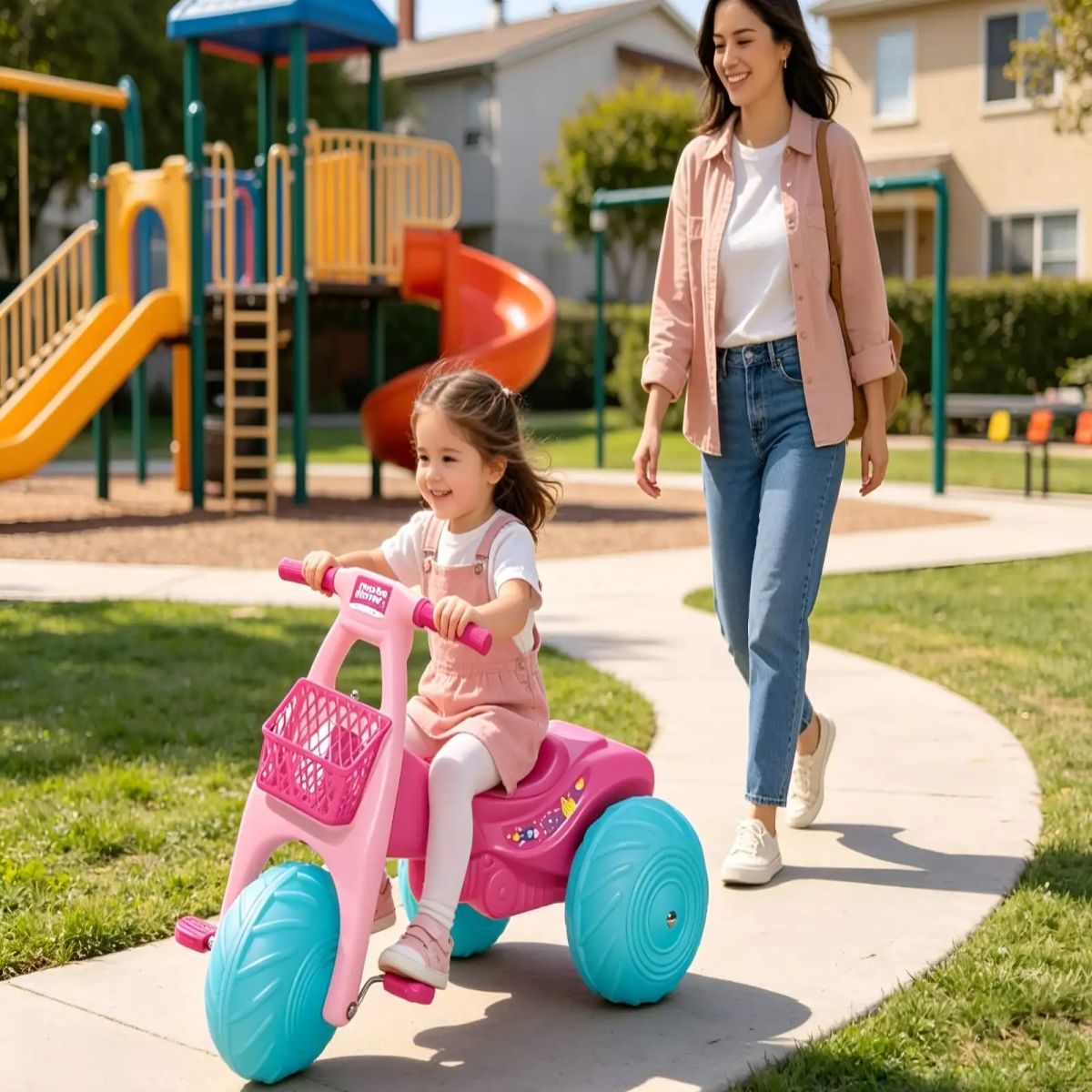 GENERICO - Moto Infantil Lunar Seguridad y Diversión en Tres Ruedas