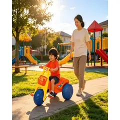 GENERICO - Moto Infantil Lunar Seguridad y Diversión en Tres Ruedas