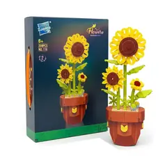 GENERICO - Juego De Bloques Tipo Lego Girasol Construccion Armable Flores Hermosas Niños