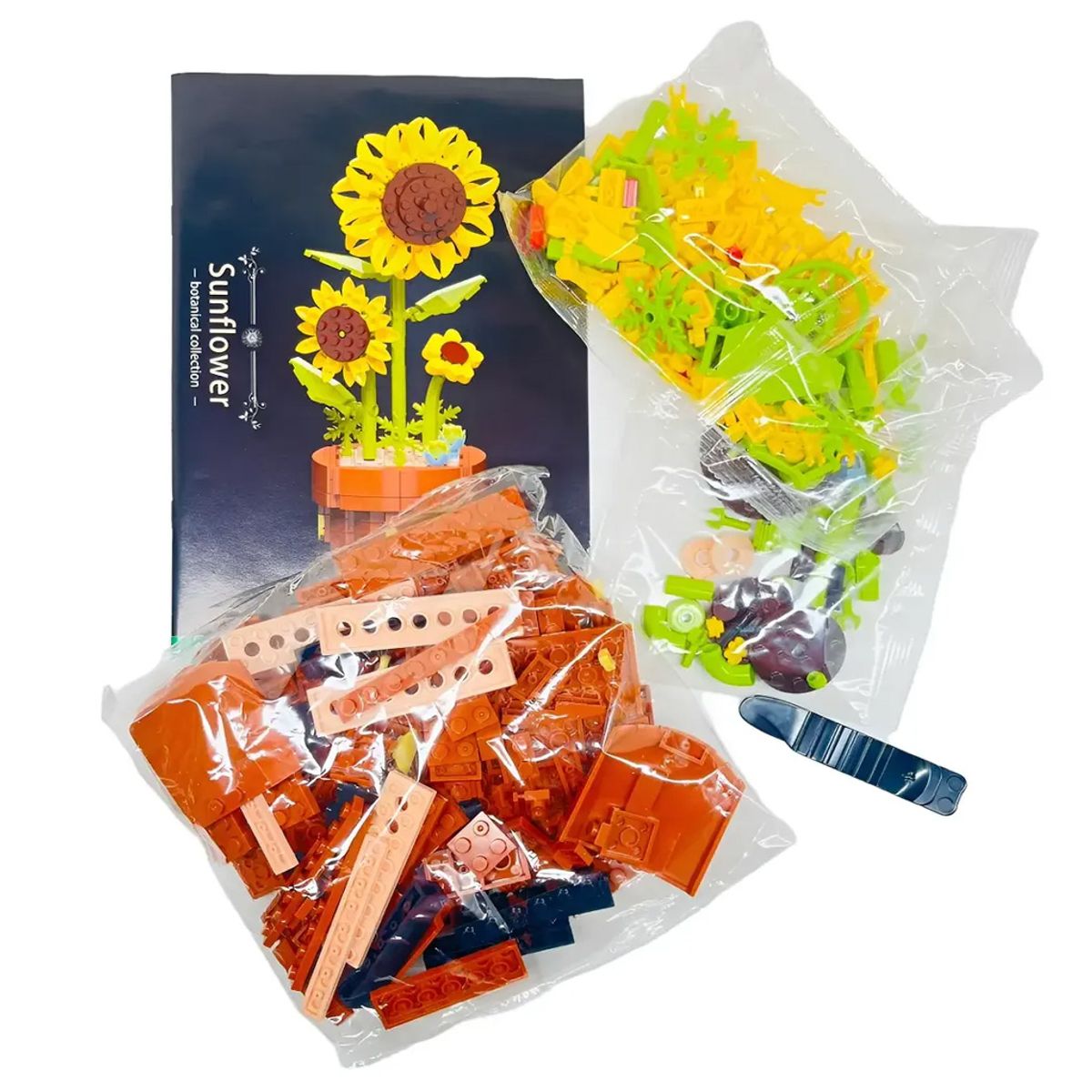 GENERICO - Juego De Bloques Tipo Lego Girasol Construccion Armable Flores Hermosas Niños
