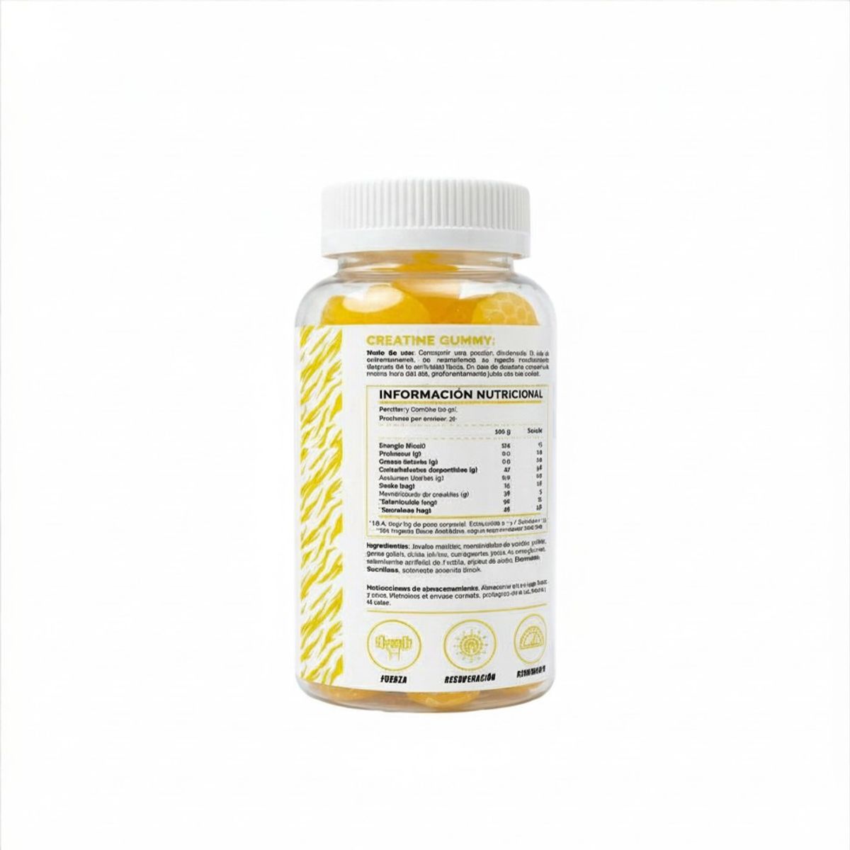4ACTIVE - Creatine Gummy 4 Active 90 Gummies Piña - Fuerza y Sabor