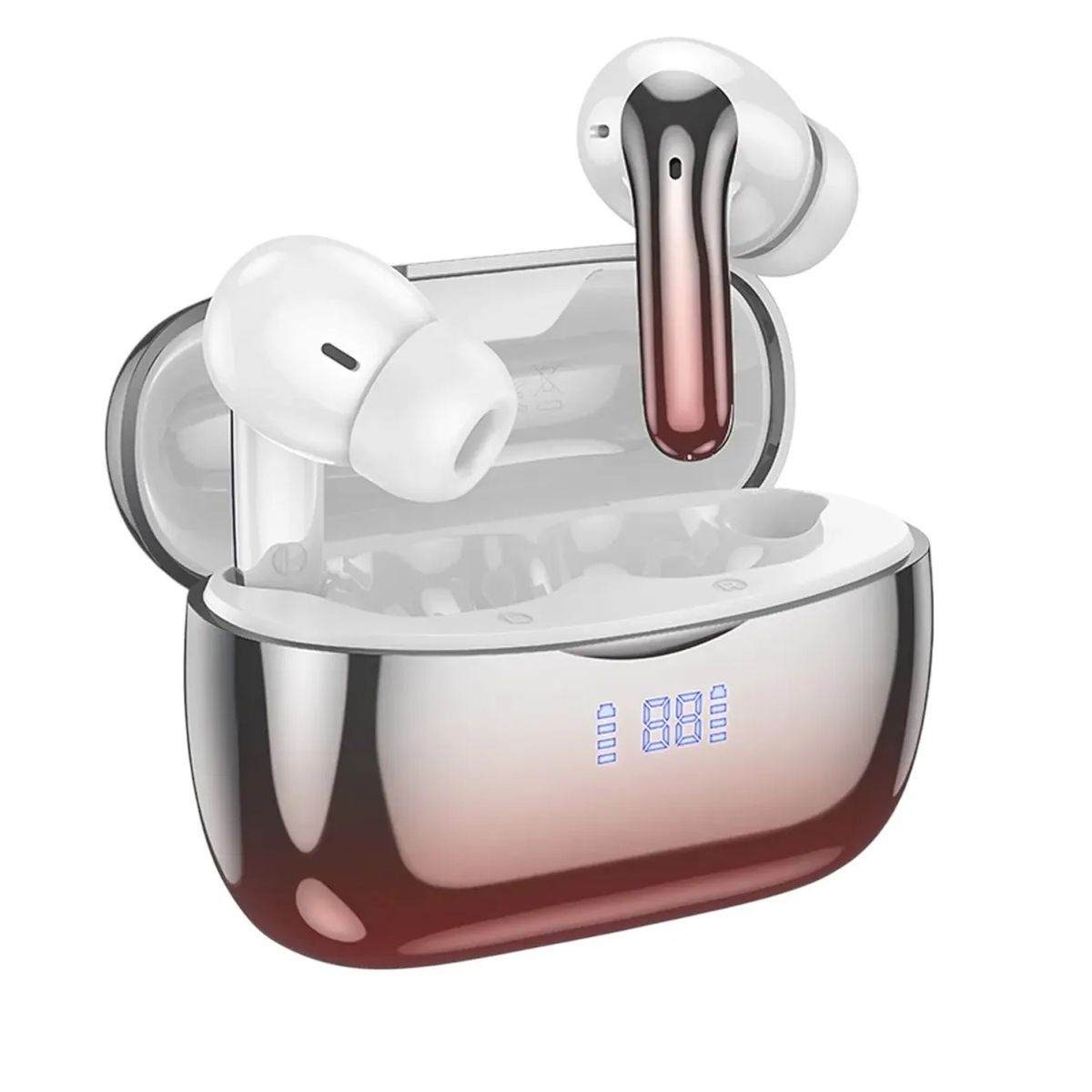 HOCO - Audífonos Bluetooth Hoco EQ16 Shine TWS ANC Rojo