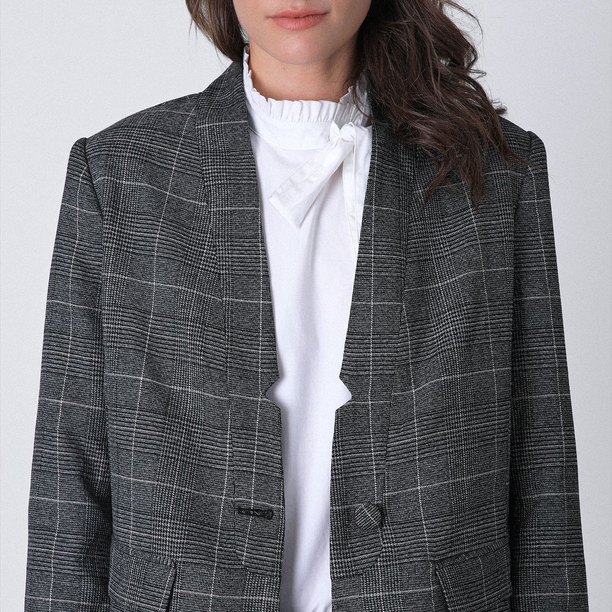RAINDOOR - Blazer Tejido Lurex Grey Mujer Raindoor