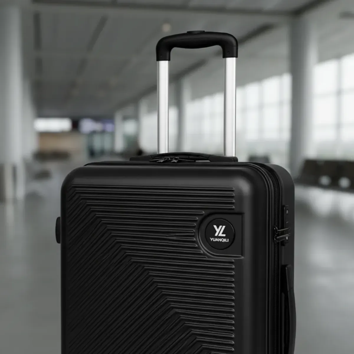 GENERICO - Maleta De Viaje Mediana 18 A 20 Kg Negro