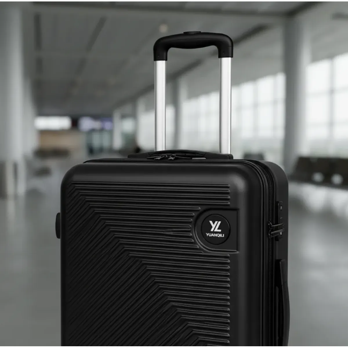 GENERICO - Maleta De Viaje Mediana 18 A 20 Kg Negro