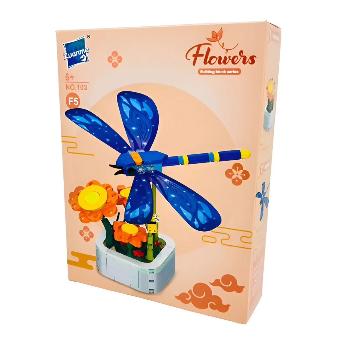 GENERICO - Juego De Bloques Construccion Tipo Lego Dragonfly Florero Con Insectos