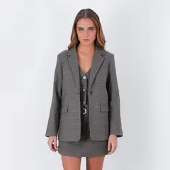 RAINDOOR - Blazer Tejido Café Mujer