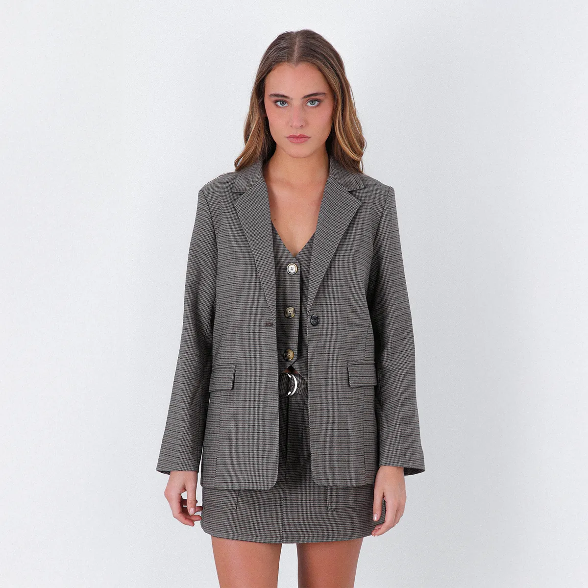 RAINDOOR - Blazer Tejido Café Mujer Raindoor
