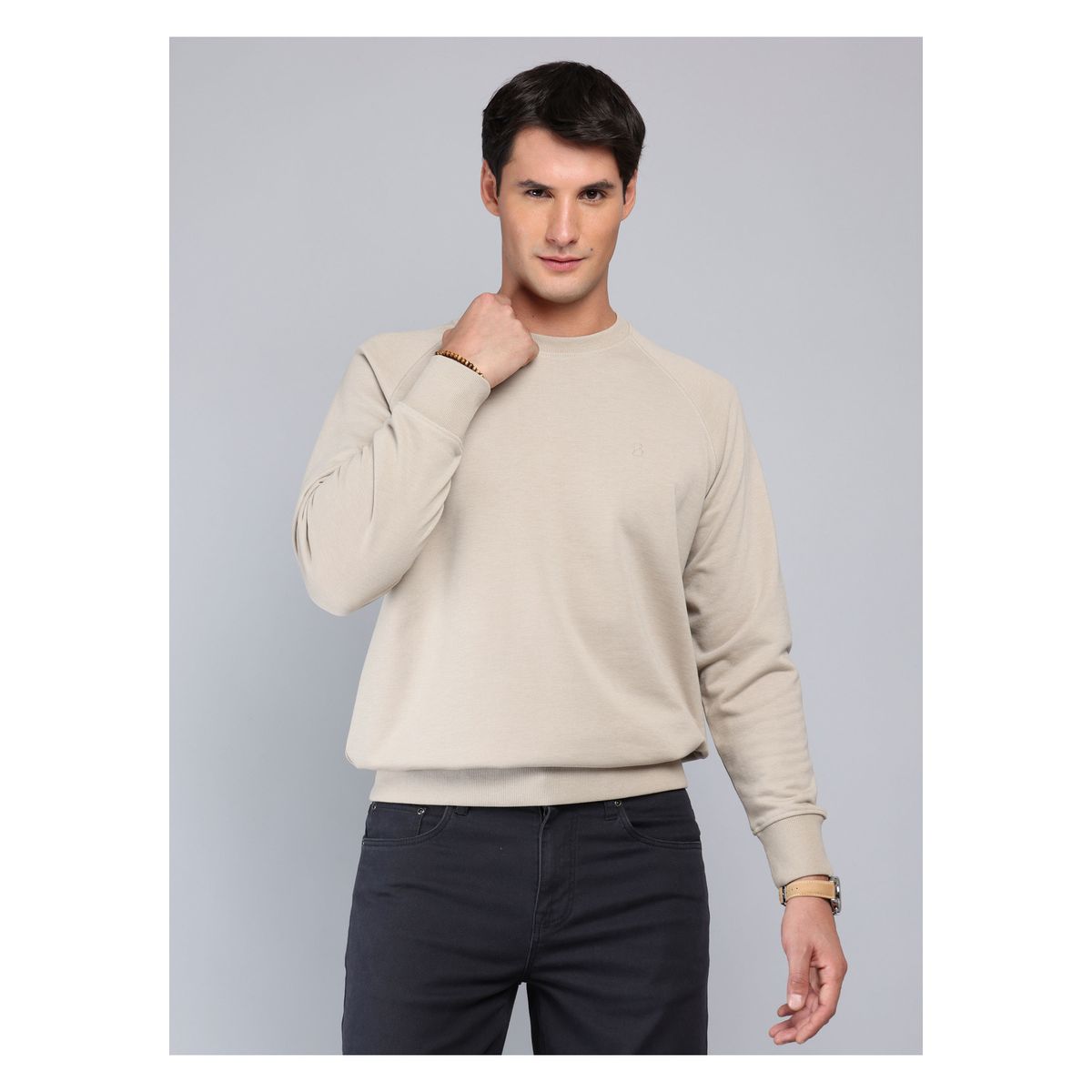 PIERO BUTTI - Polerón Cuello Redondo Regular Fit Beige Piero Butti PIERO BUTTI