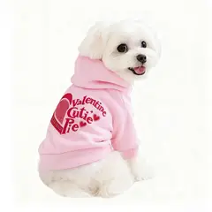 GENERICO - Poleron para Perritas Pequeñas - Hoodie Valentine M