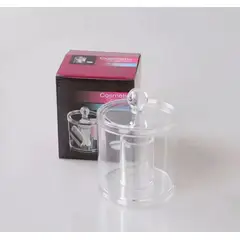GENERICO - Frascos Cotonitos Organizador Con Tapas Organización Baño