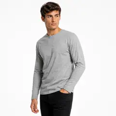 ROLY - Polera Manga Larga 100% Algodón Clásica Para Hombre