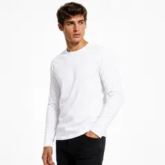 ROLY - Polera Manga Larga 100% Algodón Clásica Para Hombre