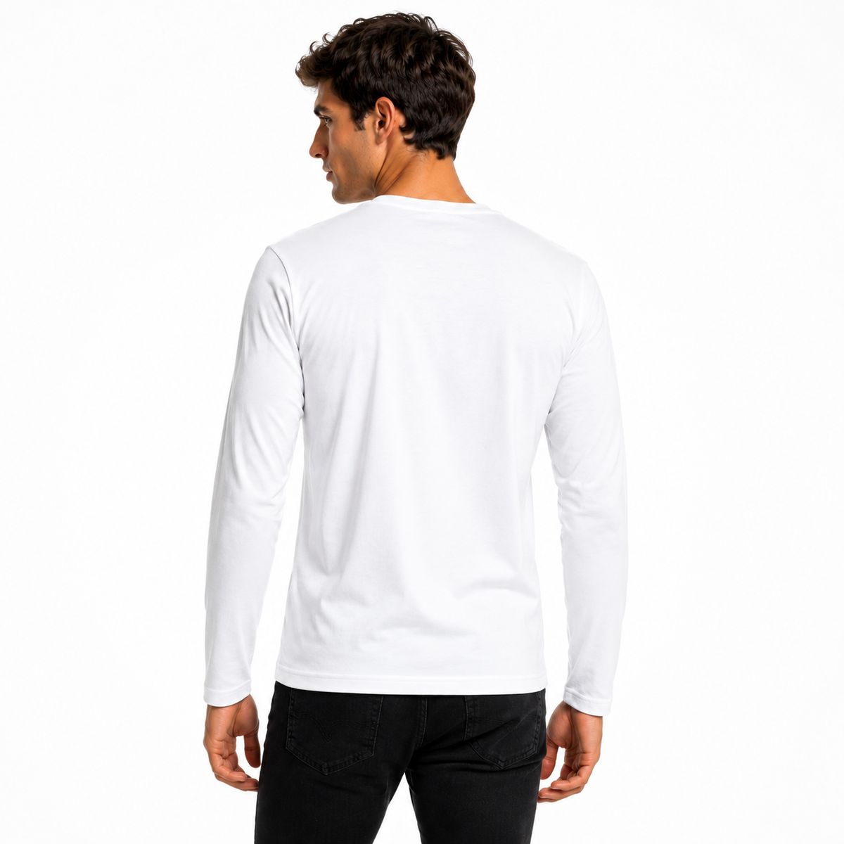 ROLY - Polera Manga Larga 100% Algodón Clásica Para Hombre