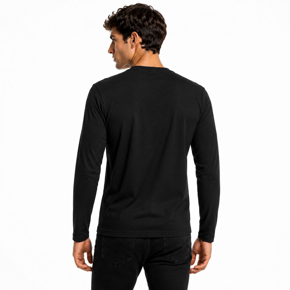 ROLY - Polera Manga Larga 100% Algodón Clásica Para Hombre