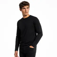 ROLY - Polera Manga Larga 100% Algodón Clásica Para Hombre