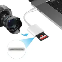 GENERICO - Cable Adaptador Usb 3.0 Para Iphone A Memoria Sd Camara