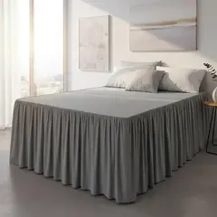 GENERICO - Faldon Protector para cama 1.5 plazas el complemento perfecto para tu ropa de cama 105x200 Cm