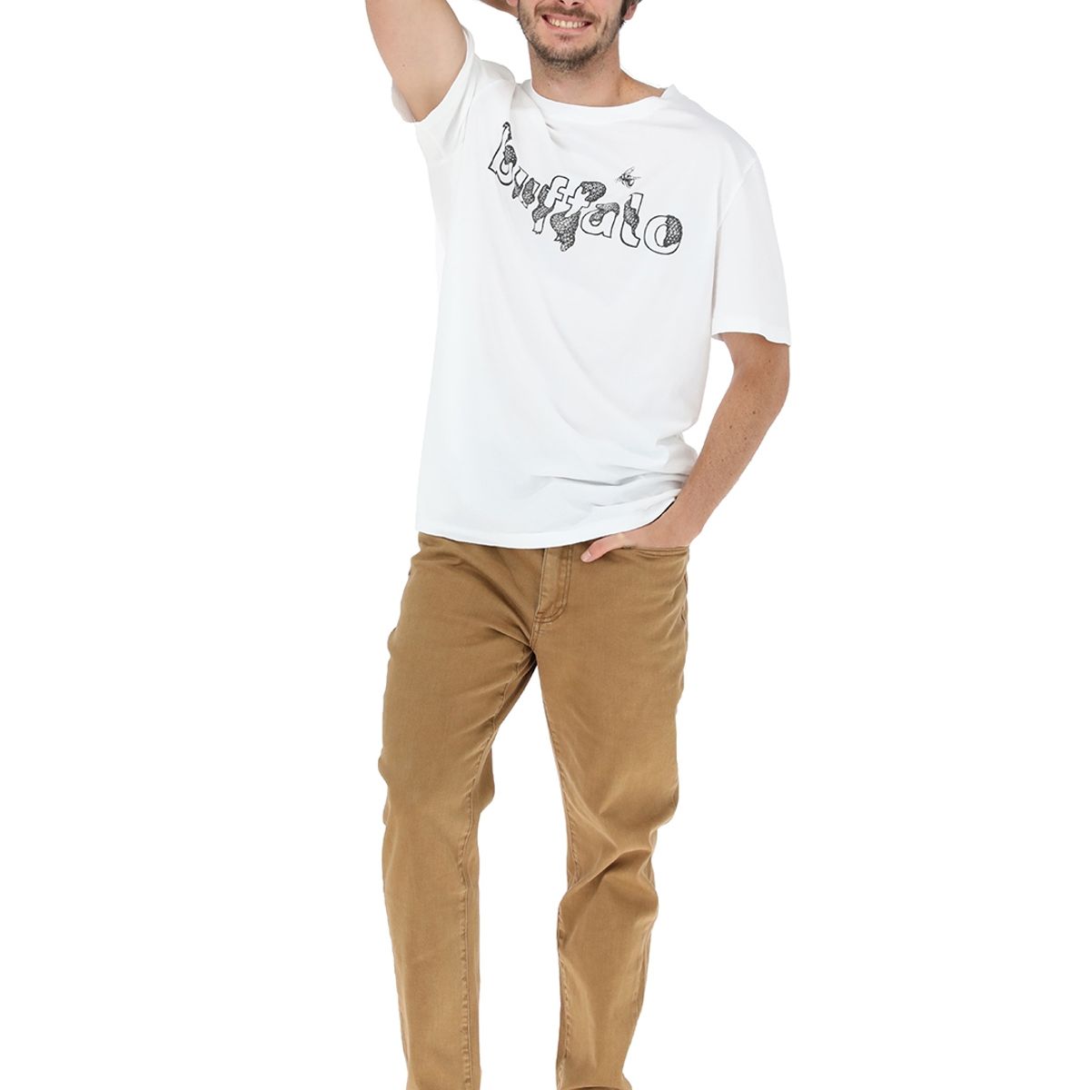 BUFFALO CHILE - Pantalon Jeans Patagua Mostaza Hombre