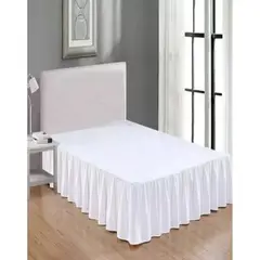 GENERICO - Faldon Protector para cama King el complemento perfecto para tu ropa de cama 180x200 Cm