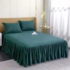 GENERICO - Faldon Protector para cama King el complemento perfecto para tu ropa de cama 180x200 Cm